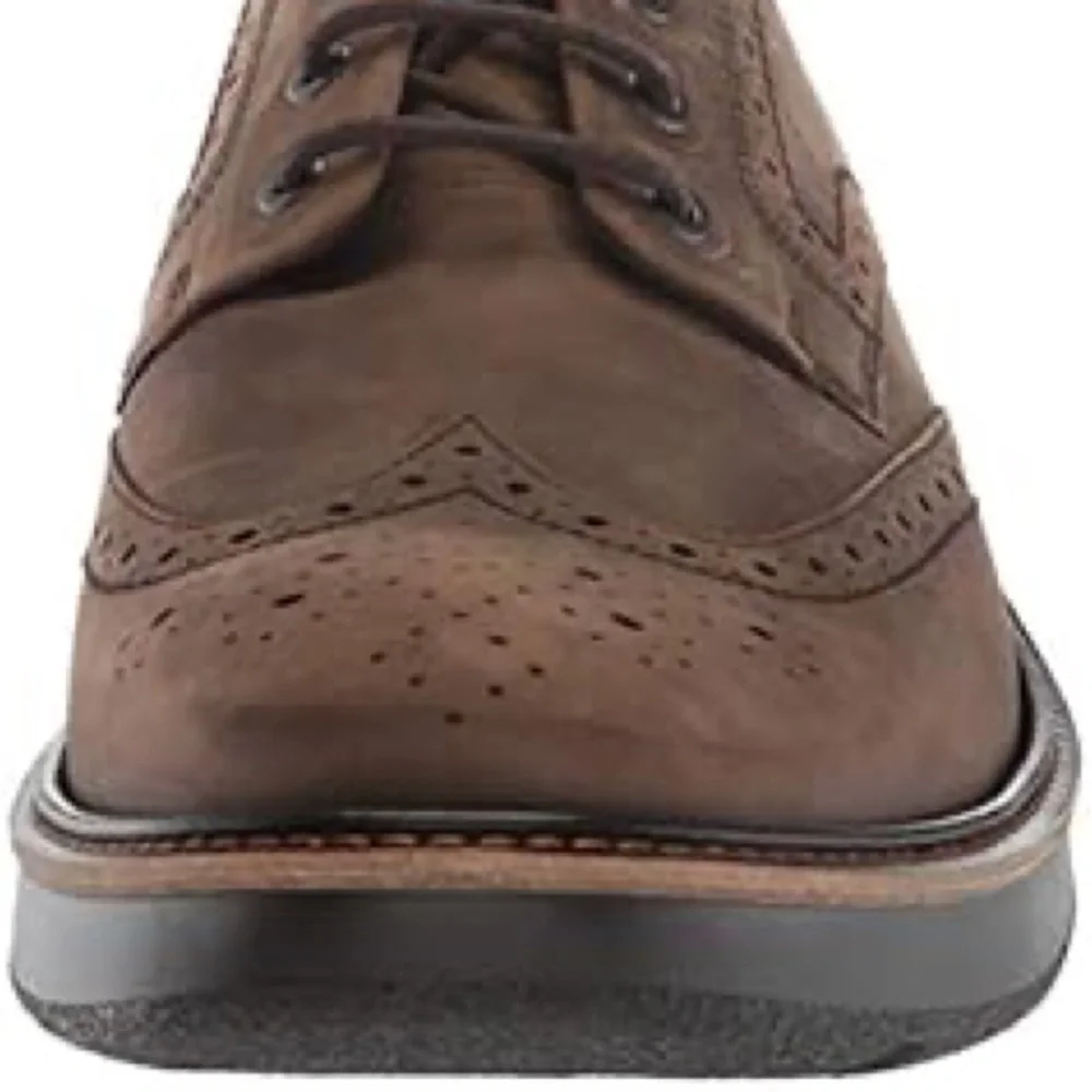 ECCO‎ Men's Lhasa Brogue Tie Oxford Leather Dress Shoes NWOB Size 9